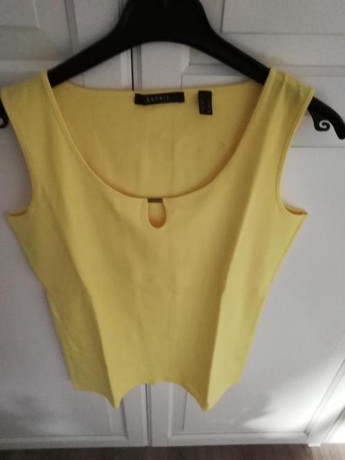 NIEUWE top dames Esprit, geel, Vêtements | Femmes, Tops, Neuf, Taille 42/44 (L), Jaune, Sans manches, Enlèvement ou Envoi