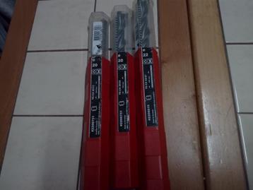 3 HILTI 22,20 mm boren beschikbaar voor biedingen