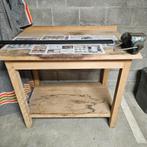 etabli en bois d'occasion et son etau, Bricolage & Construction, Enlèvement, Étau