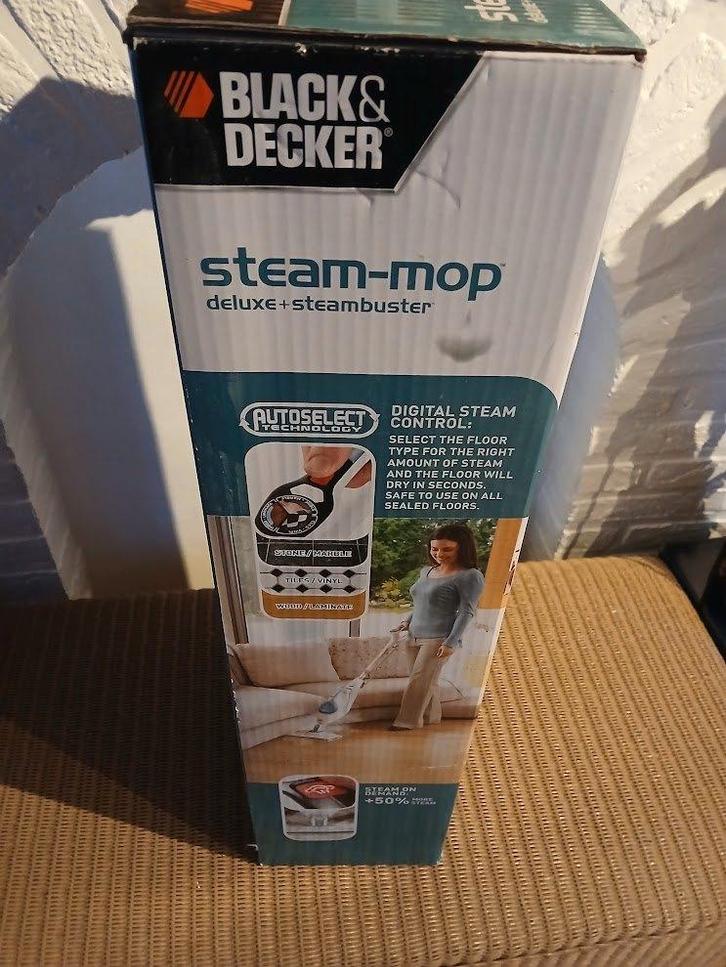 Balai / Nettoyeur à Vapeur 2 en 1 Black & Decker, Electroménager, Vapeurs, Neuf, Nettoyeur à vapeur, Enlèvement ou Envoi