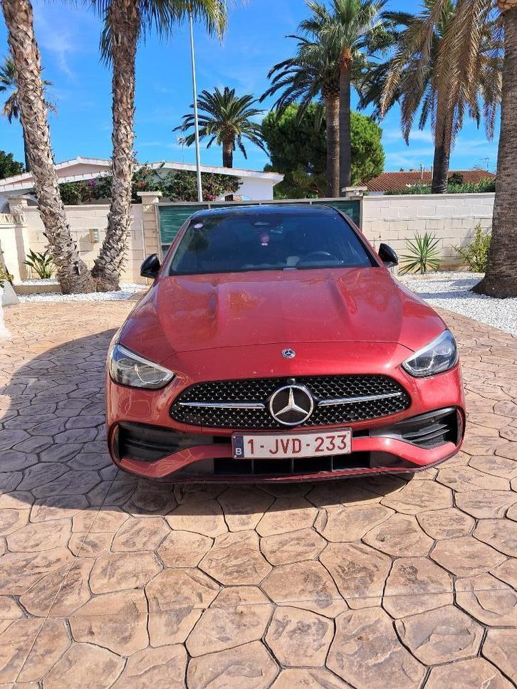 Mercedes-Benz C 180 Business Line, Auto's, Mercedes-Benz, Particulier, C-Klasse, Benzine, 4 deurs, Automaat, Rood, Leder, Ophalen