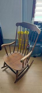 rocking chair (Fauteuil à bascule) en bois, Ophalen