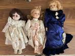 3 antieke porseleinen poppen, Verzenden