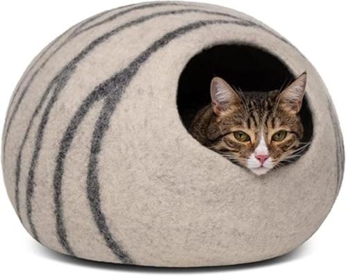 Kattenbedgrot van hoogwaardig vilt GRATI SLEVERING, Dieren en Toebehoren, Kattenbakken, Nieuw, Open, Verzenden