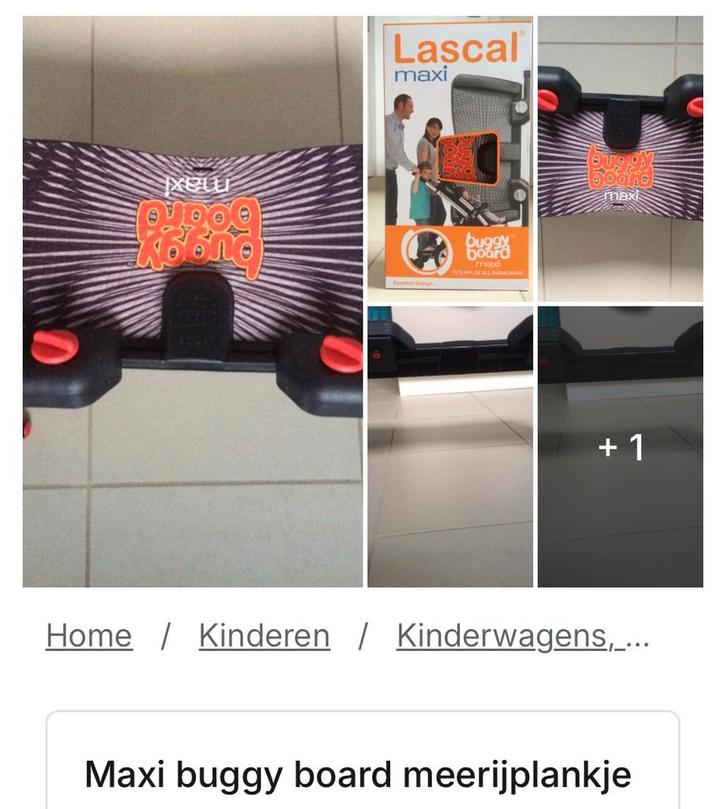 Lascal BuggyBoard meerijplank, Kinderen en Baby's, Buggy's, Zo goed als nieuw, Overige merken, Ophalen of Verzenden