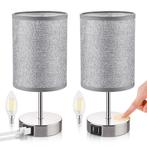 Paire de lampe de chevet avec USB pour GSM, Maison & Meubles, Neuf, Enlèvement ou Envoi, Moins de 55 cm, Moins de 45 cm