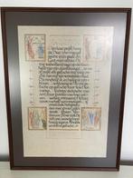 Kader Magnificat in kaligrafie (62 op 44,5 cm), Verzamelen, Religie, Christendom | Katholiek, Zo goed als nieuw, Kaart of Prent