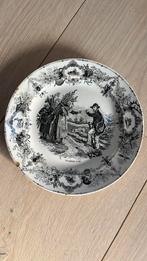 Ancienne Assiette JF Boch & Cie - 1836 Chasse Le Lièvre Volé, Enlèvement ou Envoi