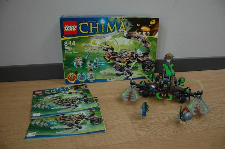 Légo Légend of Chima 70132 Le lance-missiles Scorpion de Sca, Kinderen en Baby's, Speelgoed | Duplo en Lego, Zo goed als nieuw
