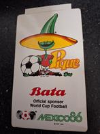 Vintage sticker voetbal WK Mexico 1986 mascotte Bata sponsor, Verzamelen, Ophalen of Verzenden