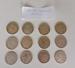 12x Belgische 5 Frank zilveren munten Leopold II (1869–1875, Postzegels en Munten, Munten | België, Setje, Zilver, Ophalen of Verzenden