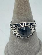 Zilveren herenring met onyx maat 24, Handtassen en Accessoires, Ringen, Overige kleuren, 20 of groter, Nieuw, Ophalen of Verzenden