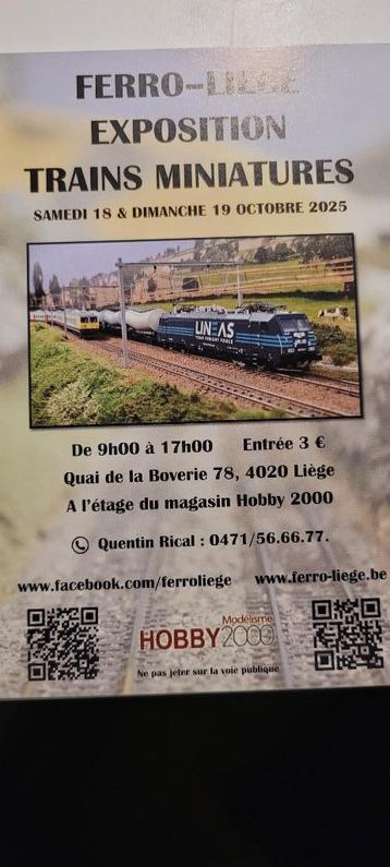 FERRO-LIEGE modeltreintentoonstelling 18-19/10/2025 beschikbaar voor biedingen