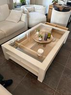 Gloednieuwe prachtige stevige oak eiken salontafel, Neuf, Moins de 50 cm, Landelijk, hedendaags, 150 à 200 cm