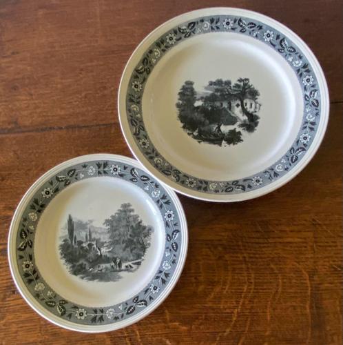 2 oude BOCH Frères La Louvière borden, Antiek en Kunst, Antiek | Keramiek en Aardewerk