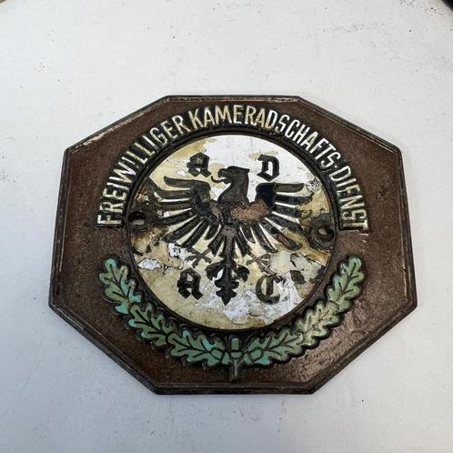 ADAC Emaille metalen plaquette jaren 50, 1952 VW Kameradscha, Auto diversen, Auto-accessoires, Gebruikt, Ophalen of Verzenden