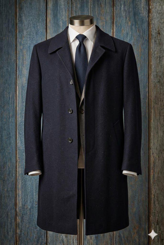 mantel van Helsen maat 48, Kleding | Heren, Jassen | Winter, Zo goed als nieuw, Maat 48/50 (M), Blauw, Ophalen of Verzenden