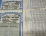 2 Titres Railway Lung-Tsing-U-Haï - République Chinoise 1913, Timbres & Monnaies, Action, Enlèvement ou Envoi, Avant 1920