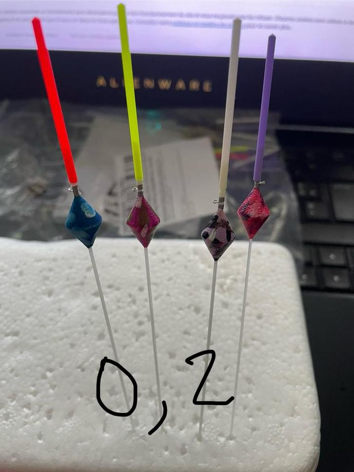 Nieuwe 0.2G 6 floats voor 10€, Watersport en Boten, Hengelsport | Witvissen, Ophalen of Verzenden