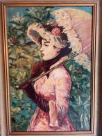 Peinture Signée Th. Tscharner – Dame en Portrait, Enlèvement ou Envoi