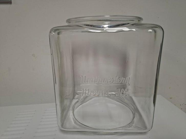 Glazen globe Northwestern 60 kauwgom automaat, Verzamelen, Automaten | Overige, Ophalen of Verzenden