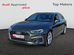 Audi A4 Avant S-LINE*2J GARANTIE*150pk AUTOMAAT*TREKHAAK*LED, Automaat, A4, Break, Zilver of Grijs
