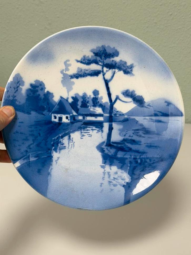 Vintage wandbord Made in Germany stijl Delfts Blauw – 24 cm, Antiek en Kunst, Antiek | Wandborden en Tegels, Ophalen of Verzenden