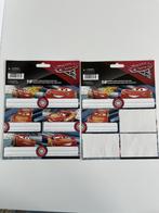 9 Etiketten van Cars + gratis magazines en Cars tatoo's, Diversen, Schoolbenodigdheden, Ophalen of Verzenden, Zo goed als nieuw