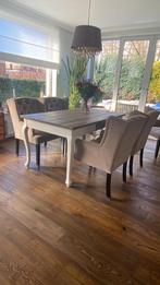 Tafel en 6 stoelen, Huis en Inrichting, Tafels | Eettafels, Ophalen, Zo goed als nieuw
