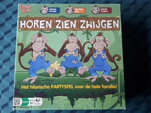 Spel Horen Zien Zwijgen, ongespeeld, 2-4 sp., + gratis promo, Hobby en Vrije tijd, Gezelschapsspellen | Bordspellen, Zo goed als nieuw