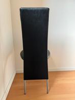 Eettafel stoelen in zwart kunstleder- 6 stuks, Huis en Inrichting, Ophalen, Zwart