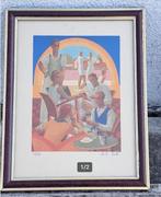 Lithographie signe Anto carte, Ophalen of Verzenden