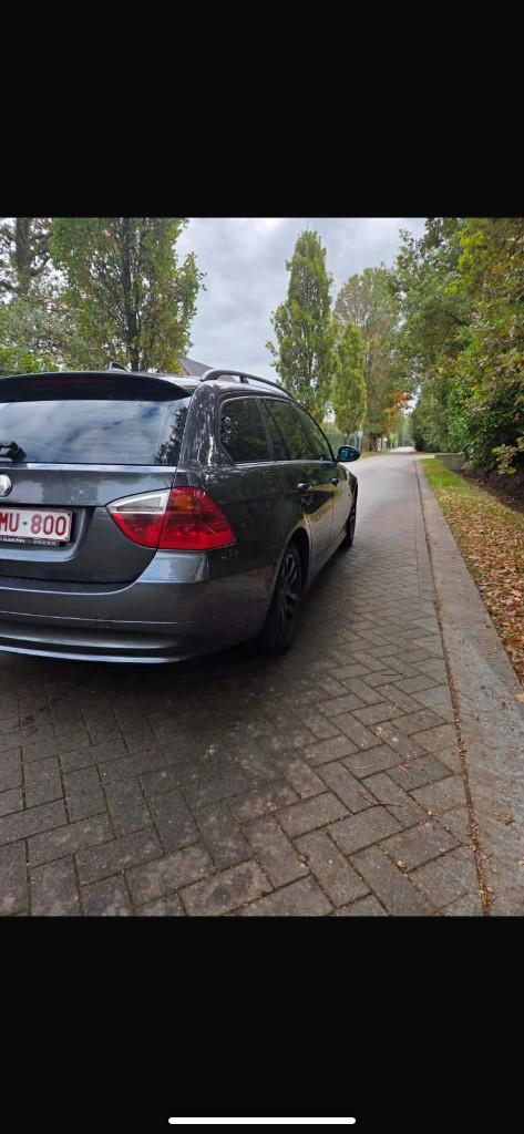 Bmw 318D e91, Autos, BMW, Particulier, Série 3, Diesel, Euro 4, Break, 5 portes, Boîte manuelle, Argent ou Gris, Noir, Cuir, Propulsion arrière