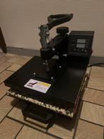 Hittepers/transferpers met zwenkarm + uitschuifbaar persvlak, Hobby en Vrije tijd, Kledingapplicaties en Hotfix, Ophalen, Gebruikt