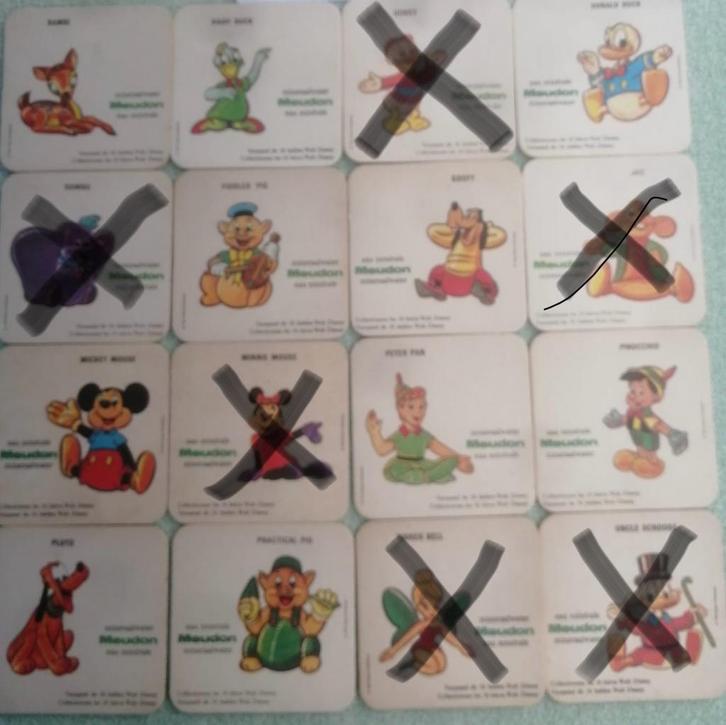 Reeks bierviltjes Walt Disney Limonade Meudon - €6, Verzamelen, Biermerken, Viltje(s), Ophalen of Verzenden