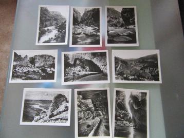 9 petites photos cartes anciennes Les gorges du Verdon