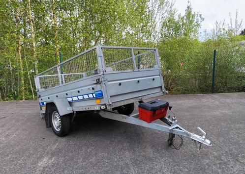 Enkelas mtm 750kg 125x250cm, Auto diversen, Aanhangers en Bagagewagens, Zo goed als nieuw, Ophalen