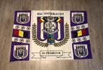 Drapeau des supporters du RSC Anderlecht, 143 cm x 93 cm, Comme neuf, Enlèvement ou Envoi