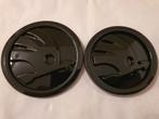 Skoda motorkap logo kofferbak embleem 90mm 80mm glans zwart, Ophalen of Verzenden, Nieuw, Skoda