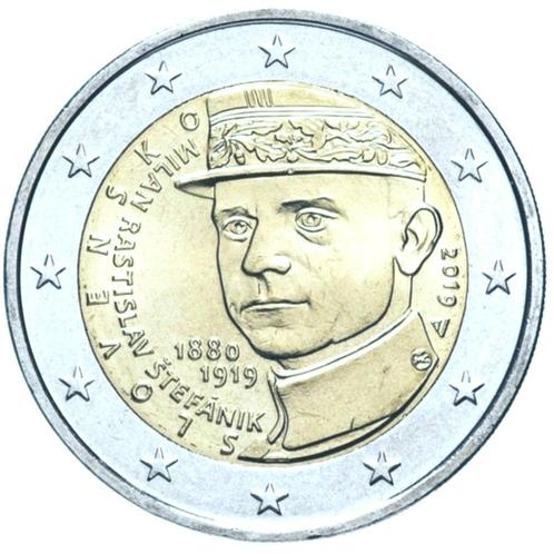 Pièce 2 Euros 2019 Slovaquie - 100 ans de la disparition de, Timbres & Monnaies, Monnaies | Europe | Monnaies euro, Série, 2 euros