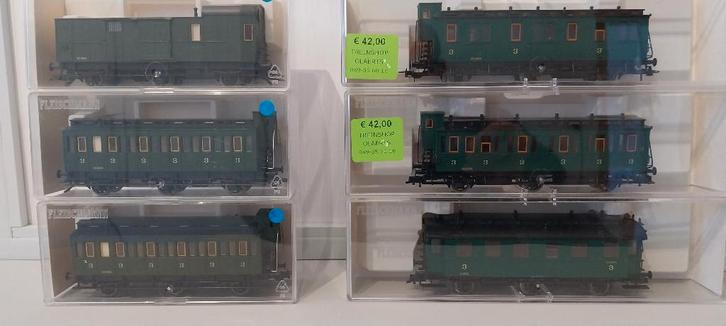 Voitures voyageurs SNCB Fleischmann, Hobby en Vrije tijd, Modeltreinen | H0, Nieuw, Wagon, Gelijkstroom, Fleischmann, Analoog