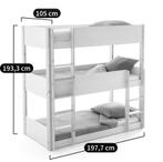 LIT SUPERPOSÉ 3 PLACES, Maison & Meubles, Enlèvement, Utilisé