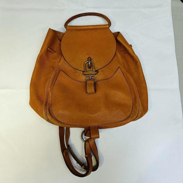 Delvaux Backpack handtas, Handtassen en Accessoires, Tassen | Damestassen, Gebruikt, Handtas, Bruin, Ophalen of Verzenden
