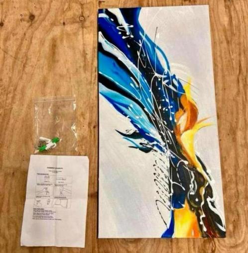 Canvas abstract kunst art schilderij kunstwerk modern style, Antiek en Kunst, Kunst | Schilderijen | Abstract, Ophalen of Verzenden