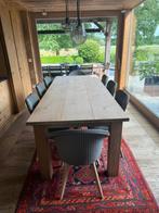 8 rotan stoelen te koop, merk Vincent Sheppard, Huis en Inrichting, Stoelen, Ophalen, Riet of Rotan, Zo goed als nieuw, Grijs