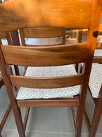 Houten stoel met rieten zitting, Huis en Inrichting, Stoelen, Ophalen, Gebruikt, Bruin, Hout
