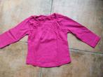Felroze longsleeve, maat 74, Kinderen en Baby's, Babykleding | Maat 74, Ophalen of Verzenden, Gebruikt