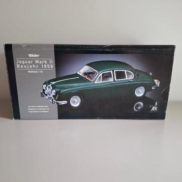 JAGUAR Mark 2 Saloon Green 1/18 TCHIBO MAISTO Neuve + Boite beschikbaar voor biedingen