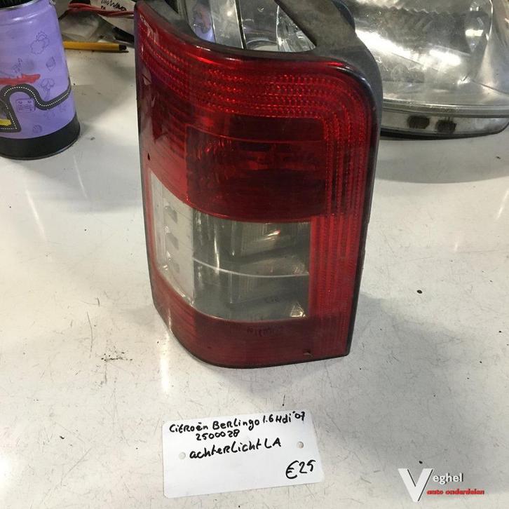 Citroen Berlingo 1.6 HDI 2007 Wagennr 2500028 Achterlicht Li, Auto-onderdelen, Verlichting, Gebruikt, Ophalen of Verzenden