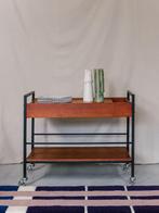 DESSERTE PIERRE GUARICHE, Huis en Inrichting, Ophalen, Gebruikt, Teakhout, VINTAGE